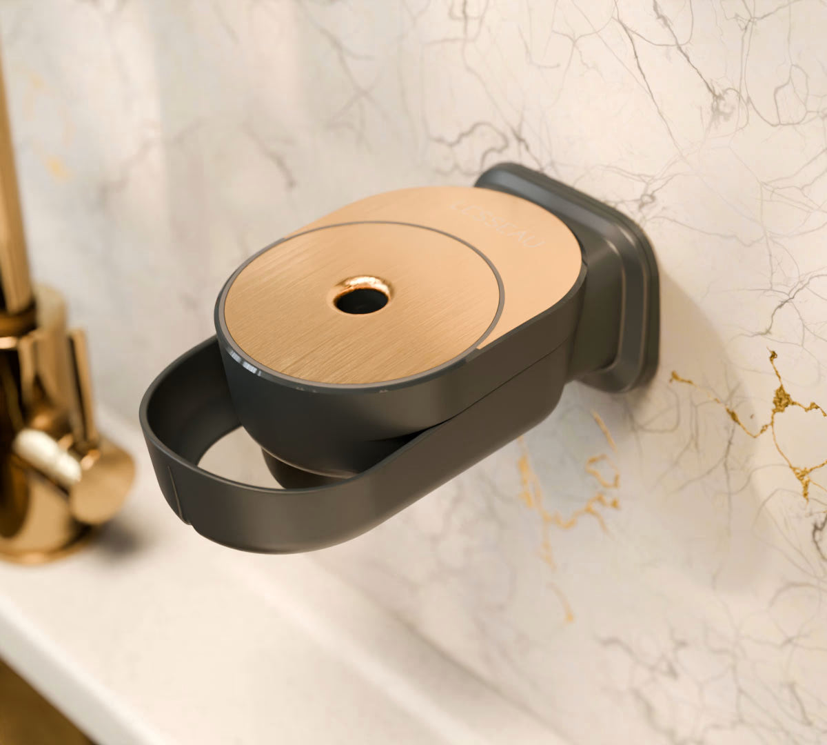 Zeepdispenser muur | Zwart