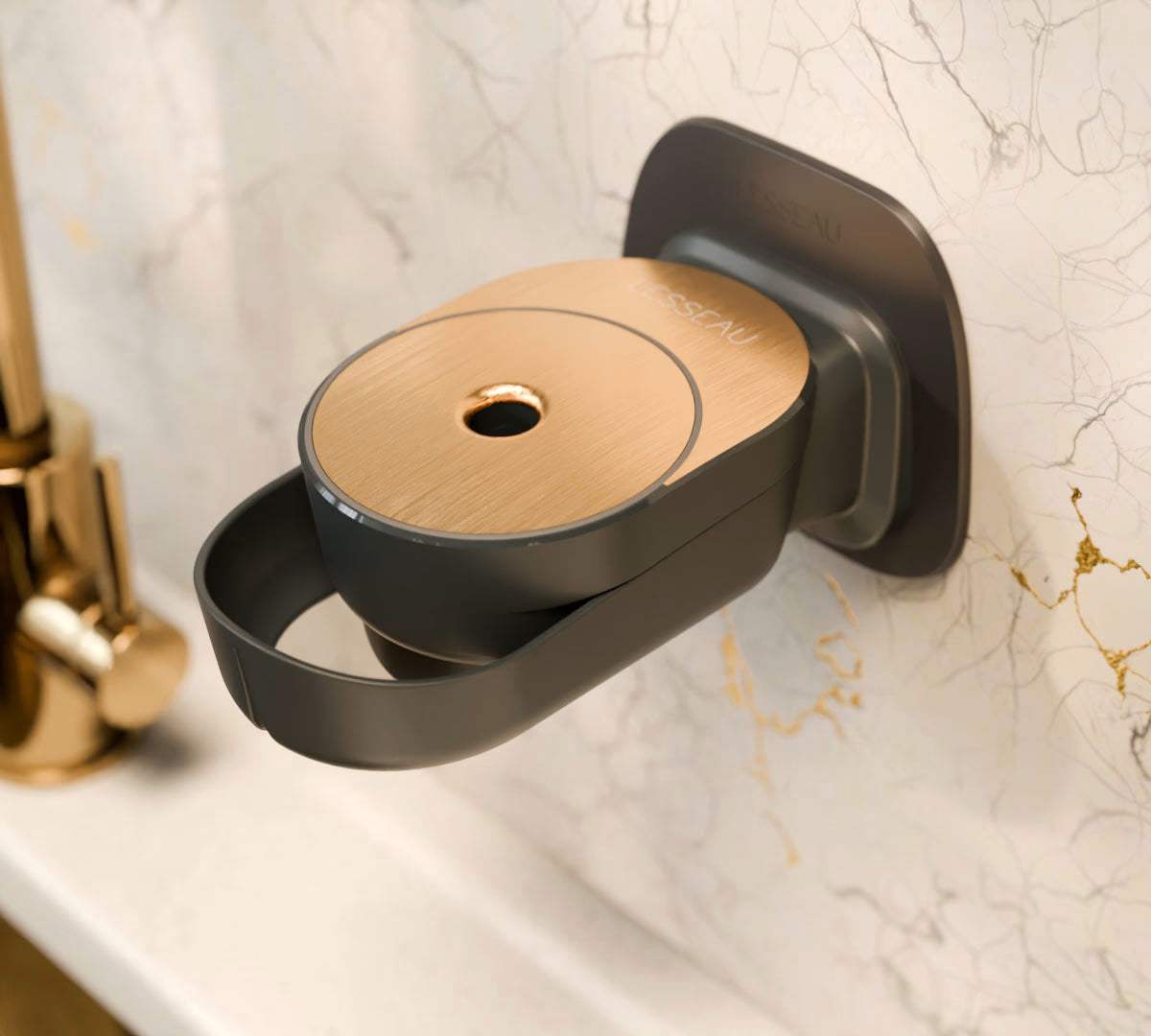 Zeepdispenser muur | Zwart