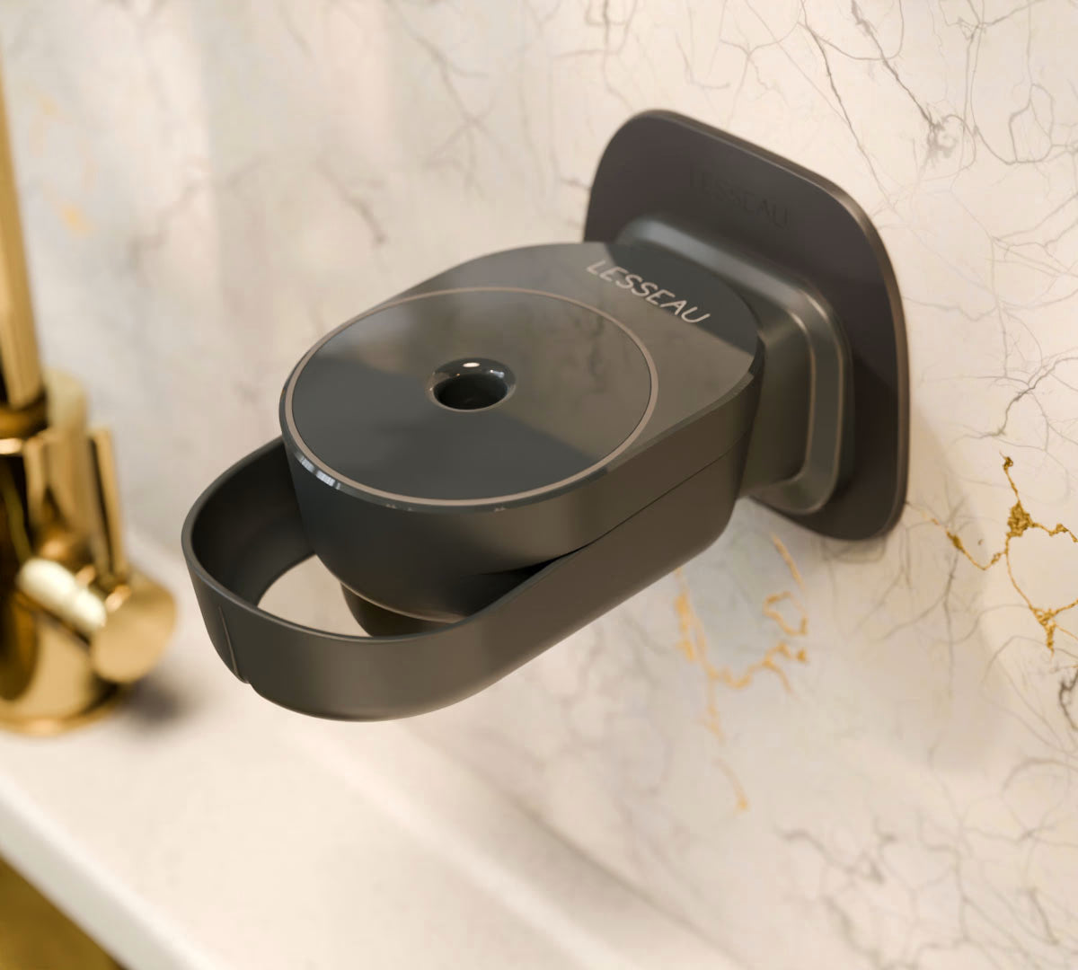 Zeepdispenser muur | Zwart