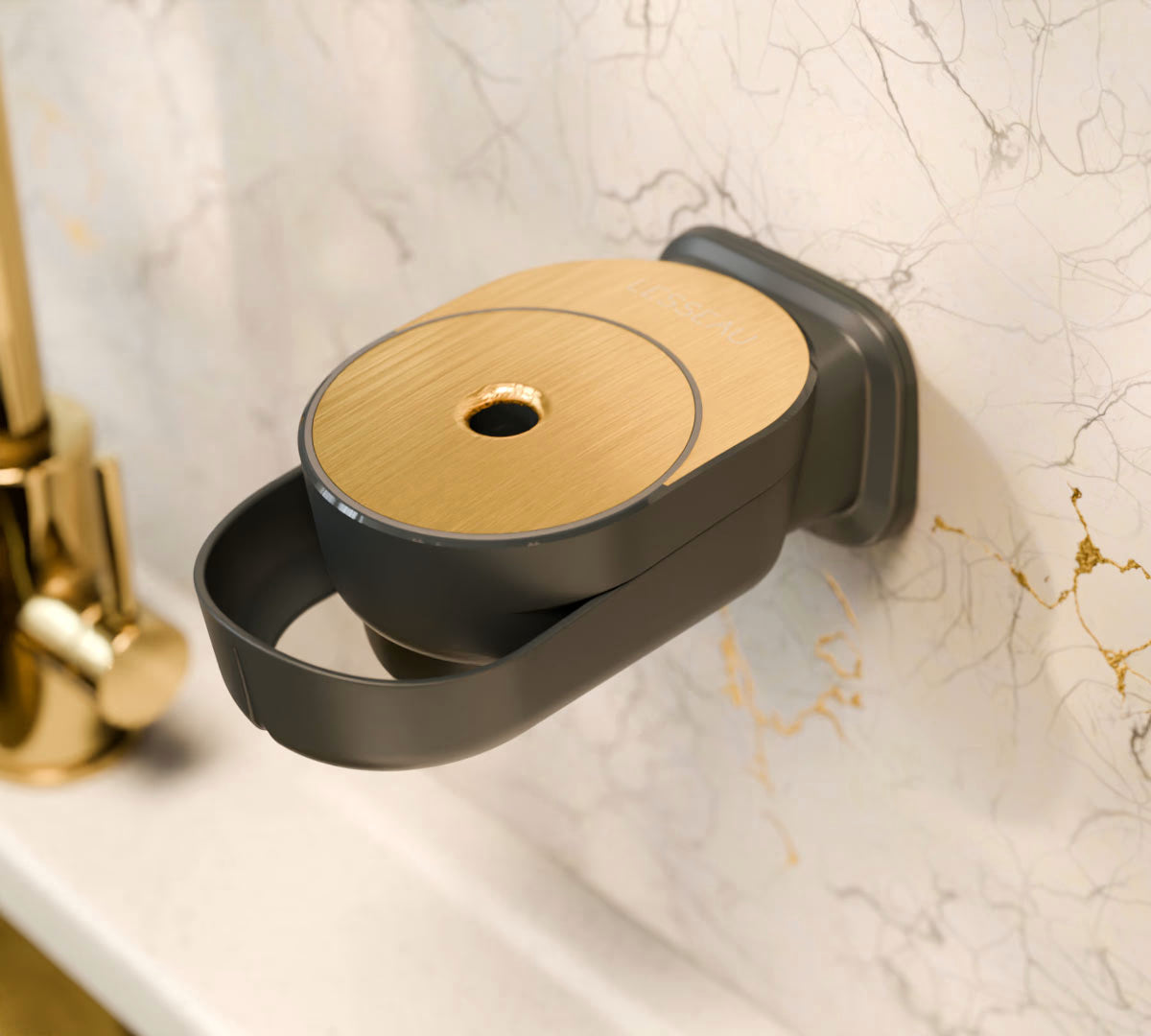 Zeepdispenser muur | Zwart