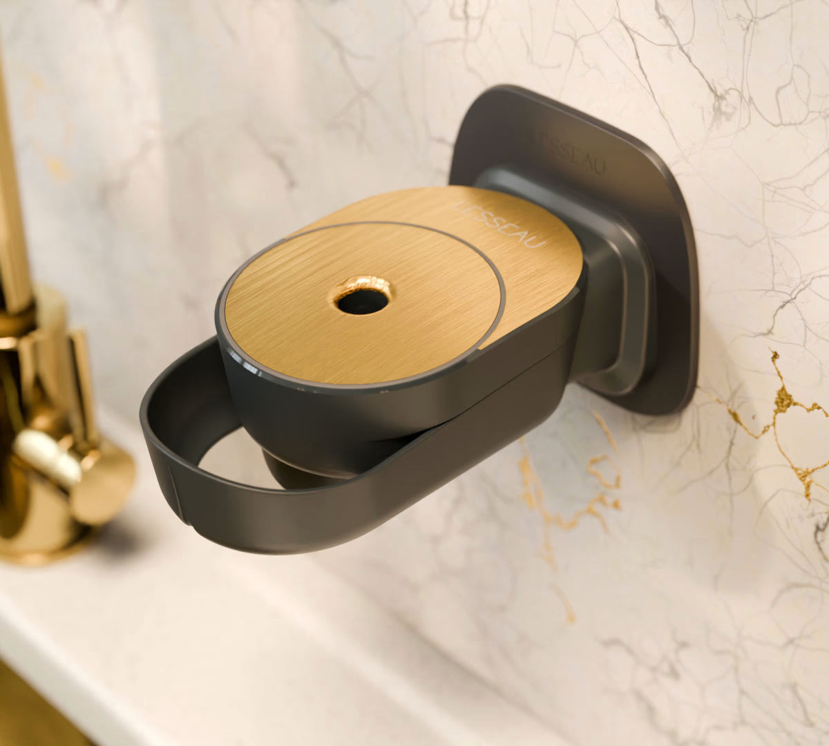 Zeepdispenser muur | Zwart