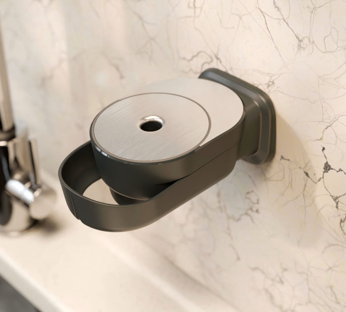 Zeepdispenser muur | Zwart