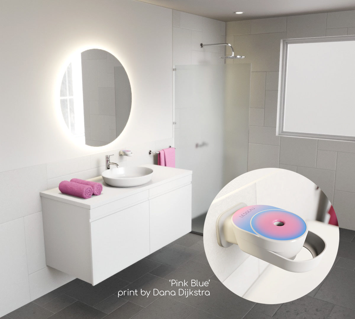 Dispenser per sapone | Rosa Blu