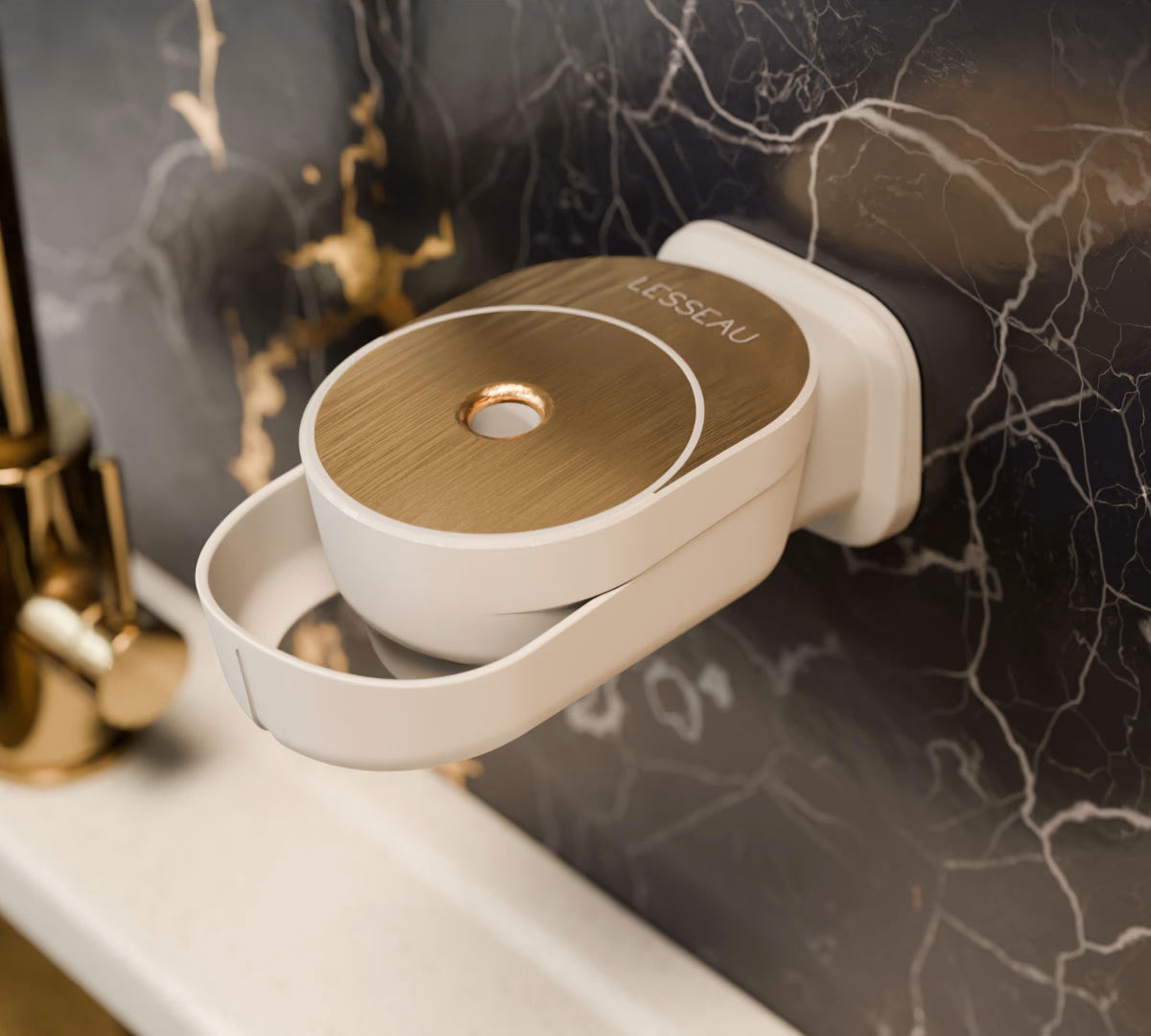 Zeepdispenser muur | Wit