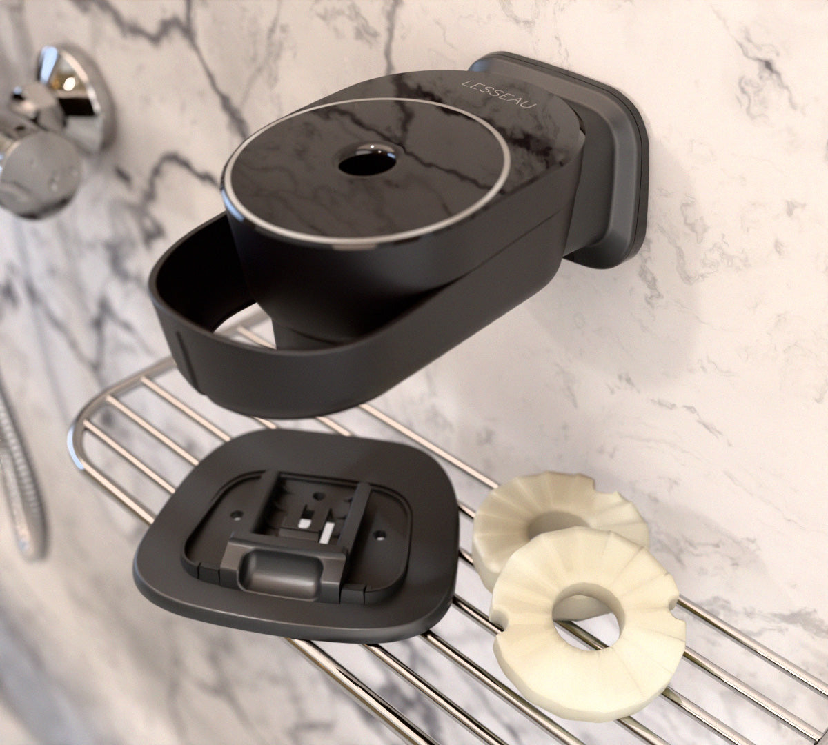 Shower Soap Dispenser - Black | Starter Set