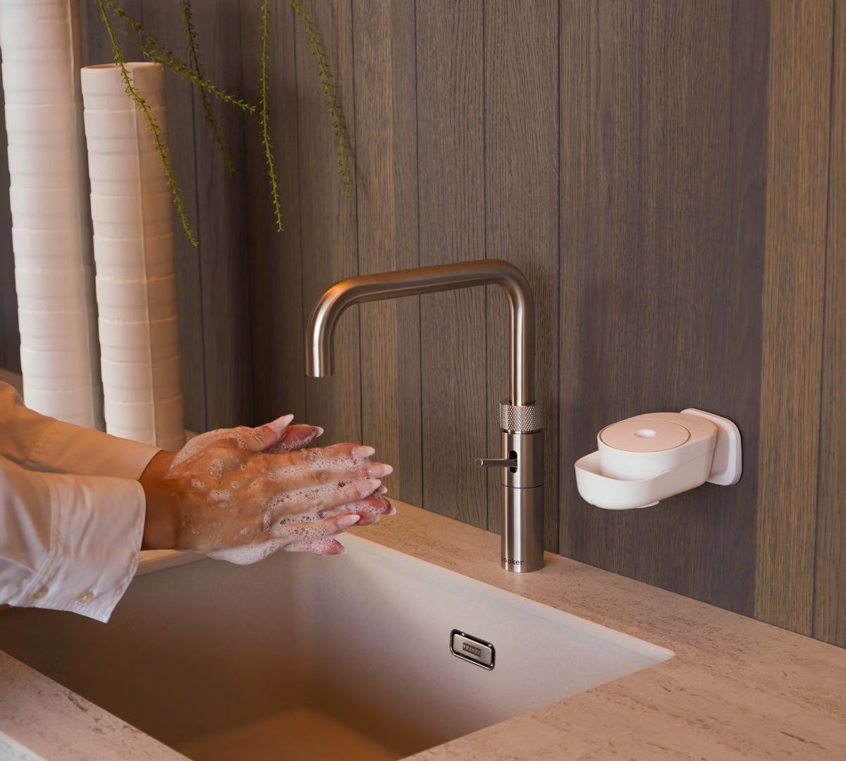 Zeepdispenser muur | Wit