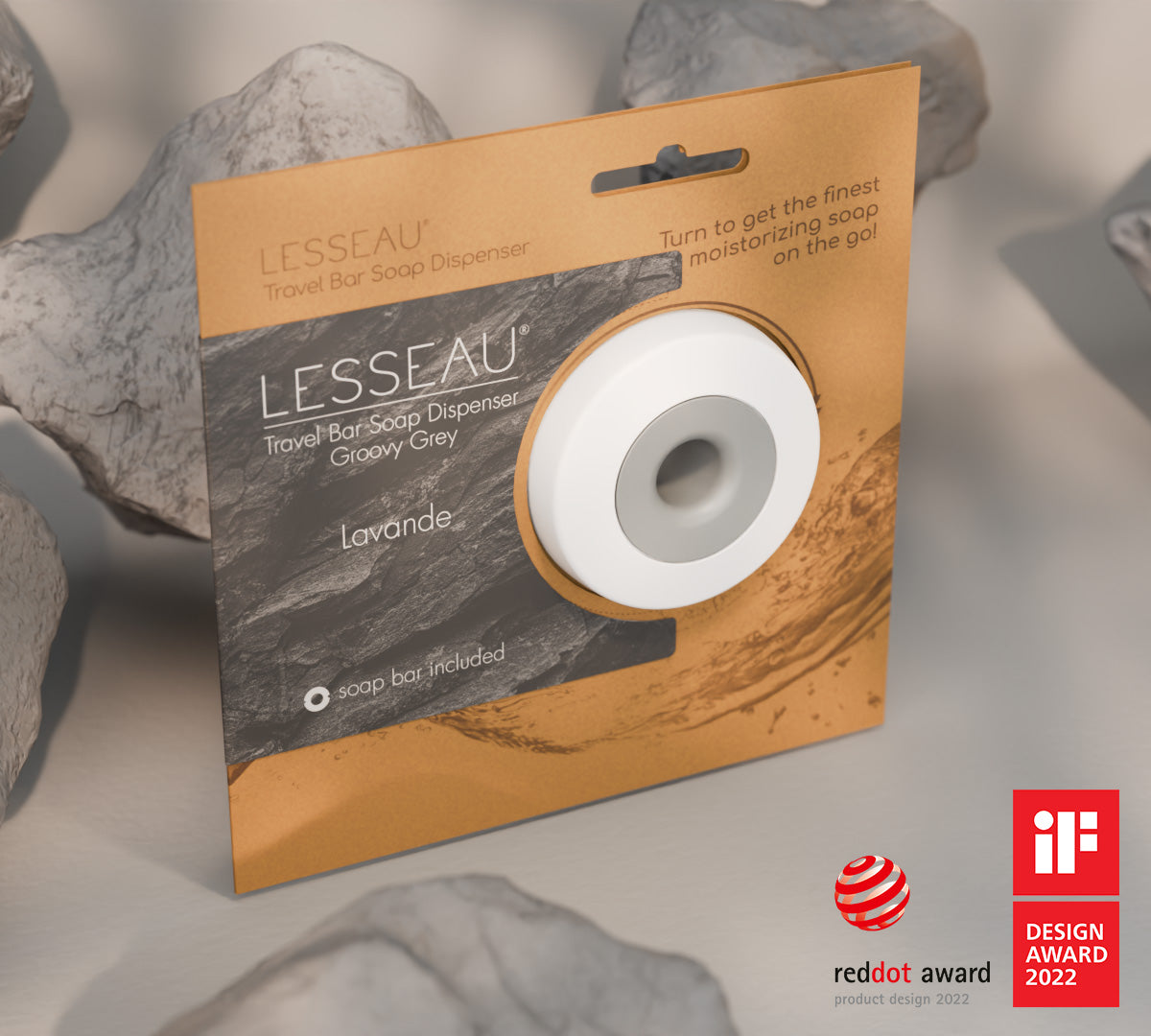 Travel Zeepdispenser | Groovy Grey