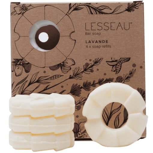 LESSEAU Bar Soap Lavande 4-pack