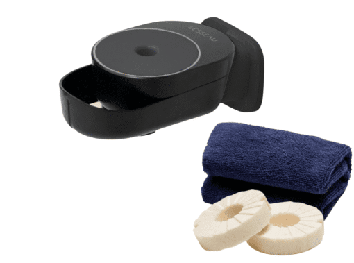 black starterskit shower dispenser of Lesseau